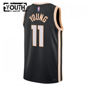Dres Atlanta Hawks Trae Young Nike 2025-26 City Edition Crno Swingman - Dječji